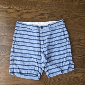 Baird McNutt Blue Striped Irish Linen Men's Shorts Sz.32